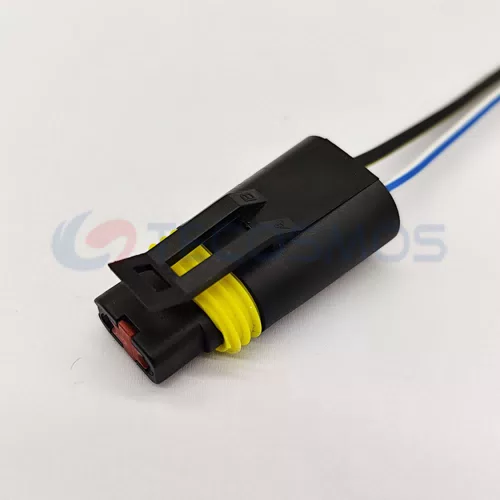 Automotive Ignition Coil Plug Harness Connector Waterproof Shell for Cherokee 2-pin Female CT2-0341M - image 4