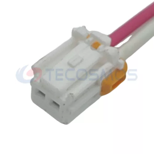 Auto Parts 2-Pin Female CT2-0520M White Plug Connector Light Wiring Harness Copper Contacts ABS/Nylon for Wire... - image 3
