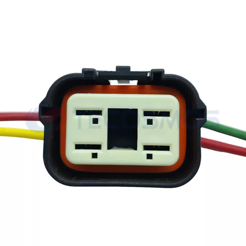 Waterproof Wire Fan Plug Sensor Plug Clock Spring Socket for Buick 4-pin Female CT4-0258M