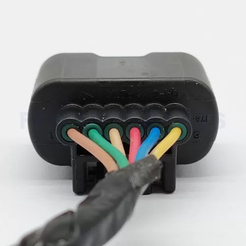 CT6-0028M-1 Connector Wire 6pin Female for Honda Civic Reverse Radar Plug - image 6