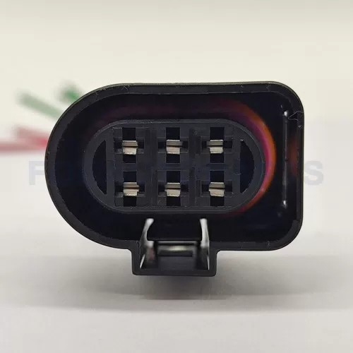 CT6-0037M Connector Wire 6pin Female for VW Audi Tail Light Large Two Flaps 1J0973733 - image 2