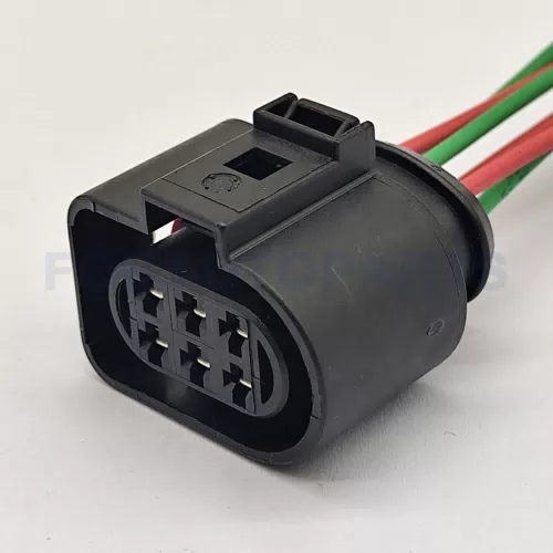 CT6-0037M Connector Wire 6pin Female for VW Audi Tail Light Large Two Flaps 1J0973733 - image 5