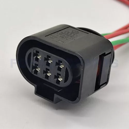 CT6-0037M Connector Wire 6pin Female for VW Audi Tail Light Large Two Flaps 1J0973733 - image 6