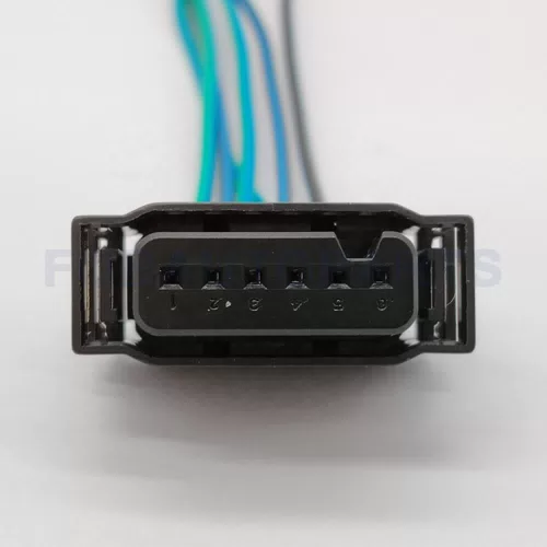 CT6-0130M Connector Wire 6pin Female for Mercedes-Benz Front Radar Black 4-Wire All Access - image 2
