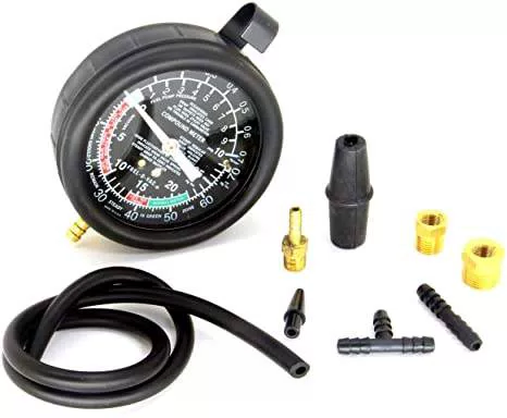 Car Vacuum and Fuel Pump Tester Gauge Kit Fuel Pump Pressure & Vacuum, Carburetor Intake Manifold, & Vacuum Test - image 2