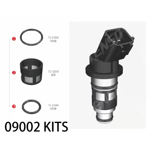 09002 Fuel Injectors Kit Oring Rubber Silicone Food Grade for Nissan JS50-1 16600-73C90