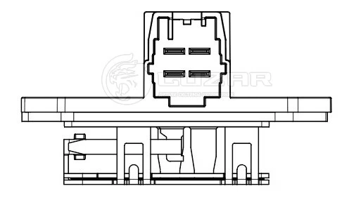 Blower Motor Resistor  8114030LE010 For  KAMAZ 43082 КОМПАС 12 3.8D ISF E-5  KAMAZ 43089 КОМПАС 9 3.8D ISF E-5