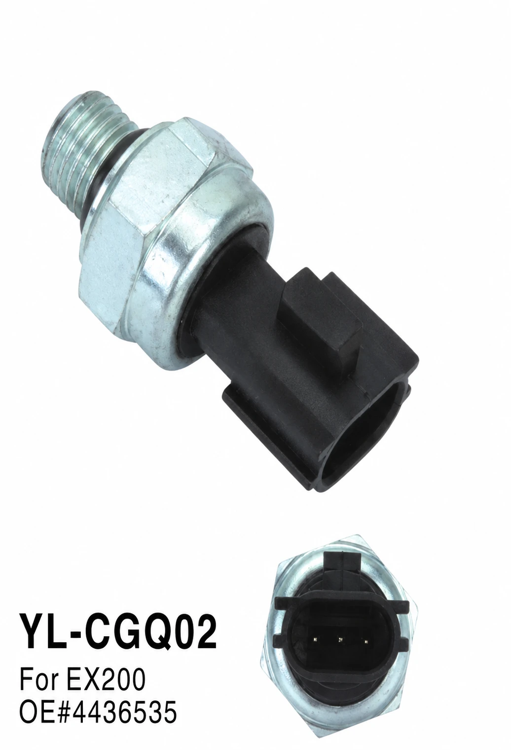 Fuel Pressure Sensor 4436535
 For HITACHI ZAX200 ZAX240 ZAX330